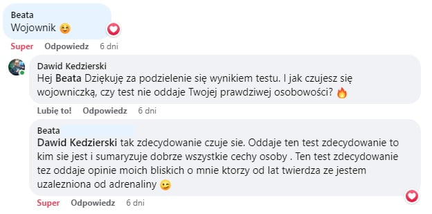 FB Wojownik test